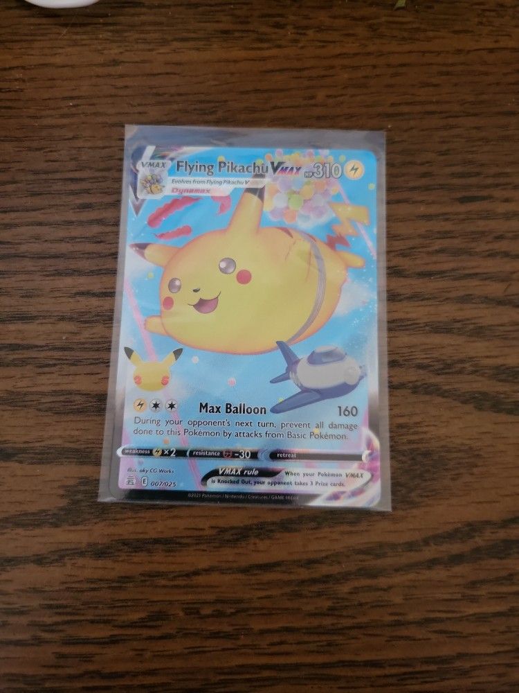 Pokémon Flying Pikachu Vmax Celebrations
