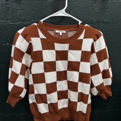 Checker Sweater Shirt