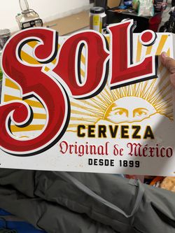 Sol beer sign