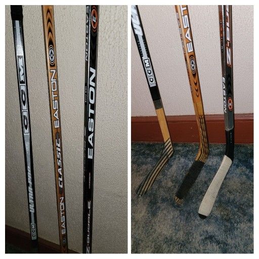 3 Hockey Sticks LOT