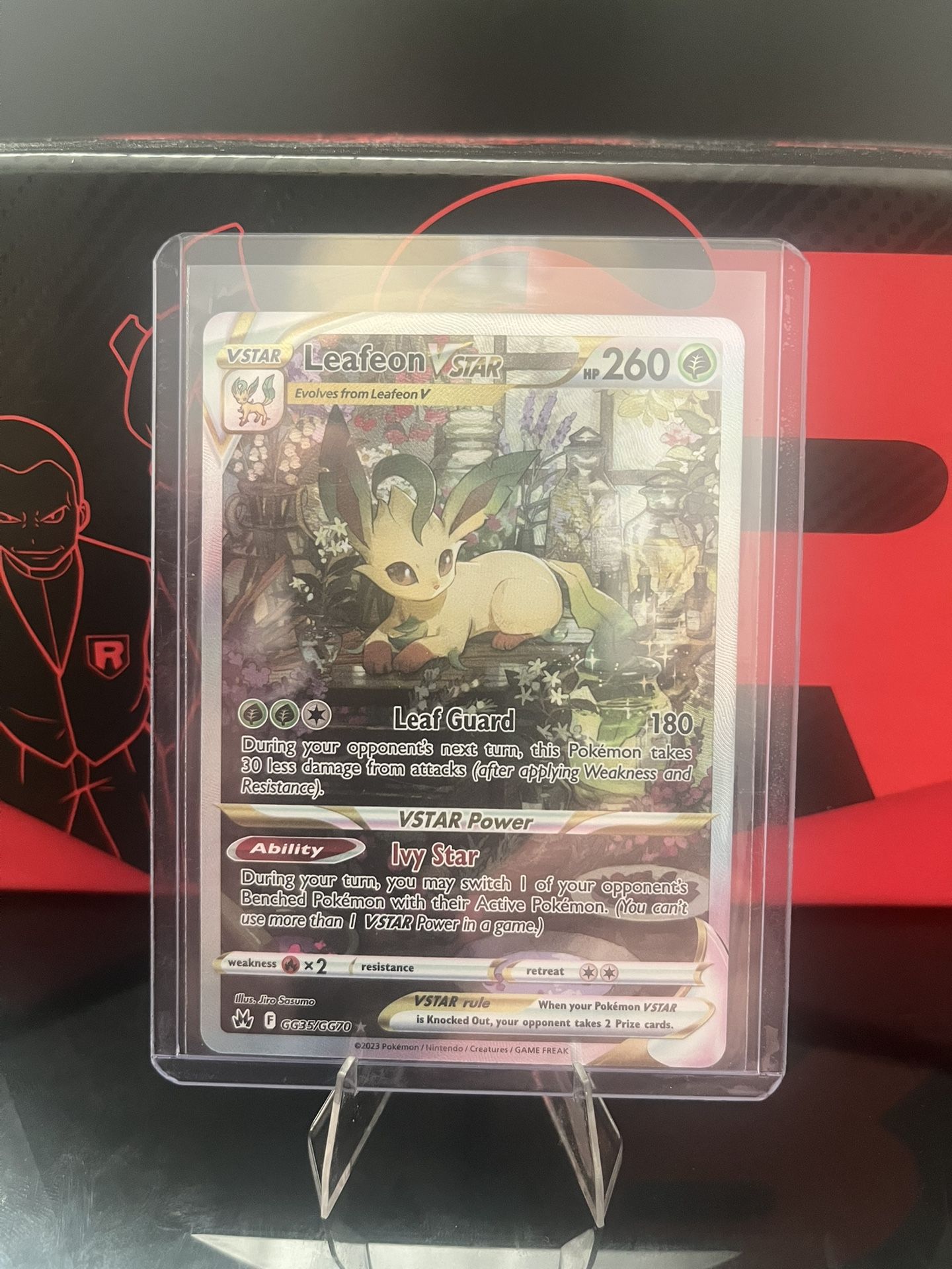 Leafeon Vstar GG37/GG70 Crown Zenith - Near Mint Pokemon