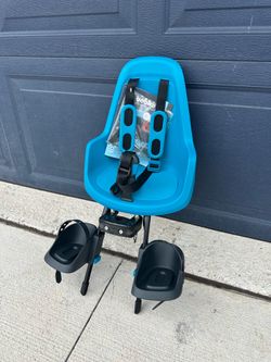 BoBike One Mini Front Mounted Child Bike Seat Blue