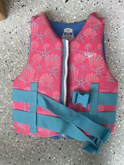 Pink life vest
