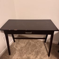 Black desk With Storage