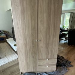 Oak IKEA VILHATTEN Wardrobe 