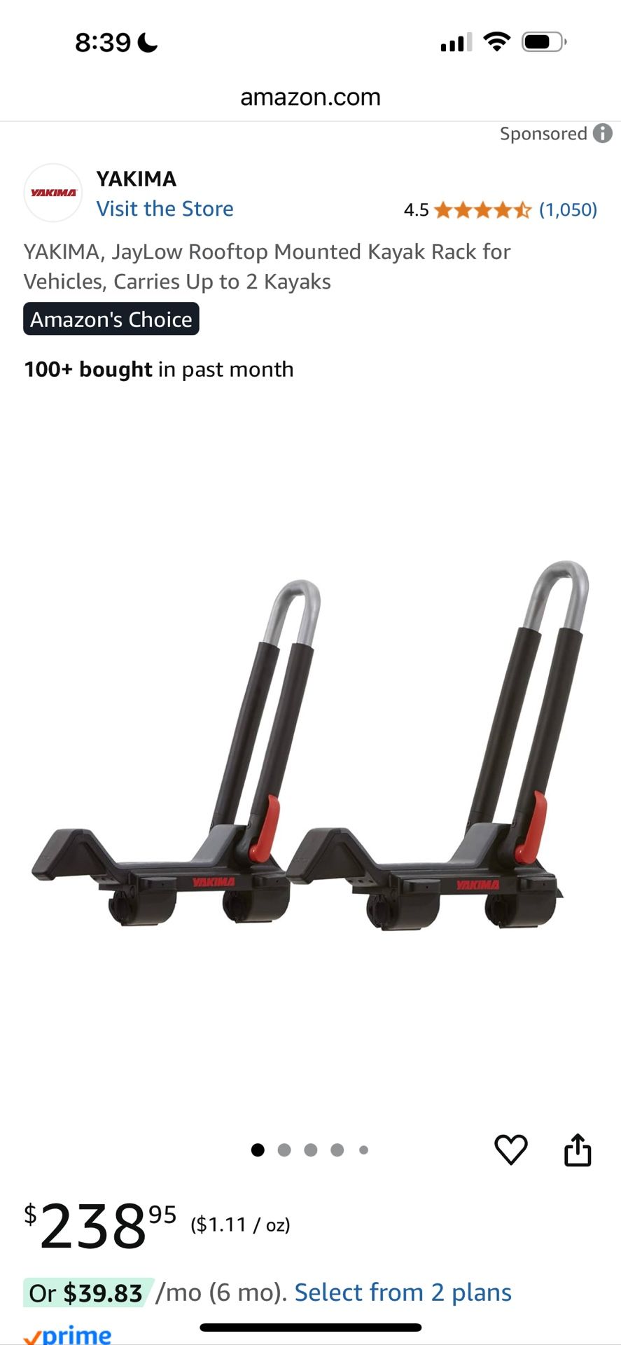 Foldable Kayak Racks