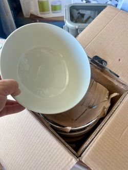 Denmark 4-Piece White Porcelain All Purpose Bowl