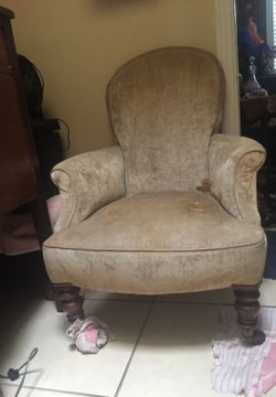 Antique chair lady in waiting