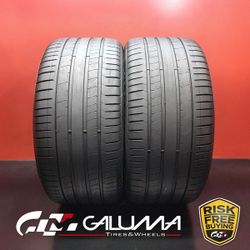 Set of 2 Tires LikeNEW Pirelli P-Zero (PZ4) RFT ★ XL 315/35R21 315/35/21 #94618