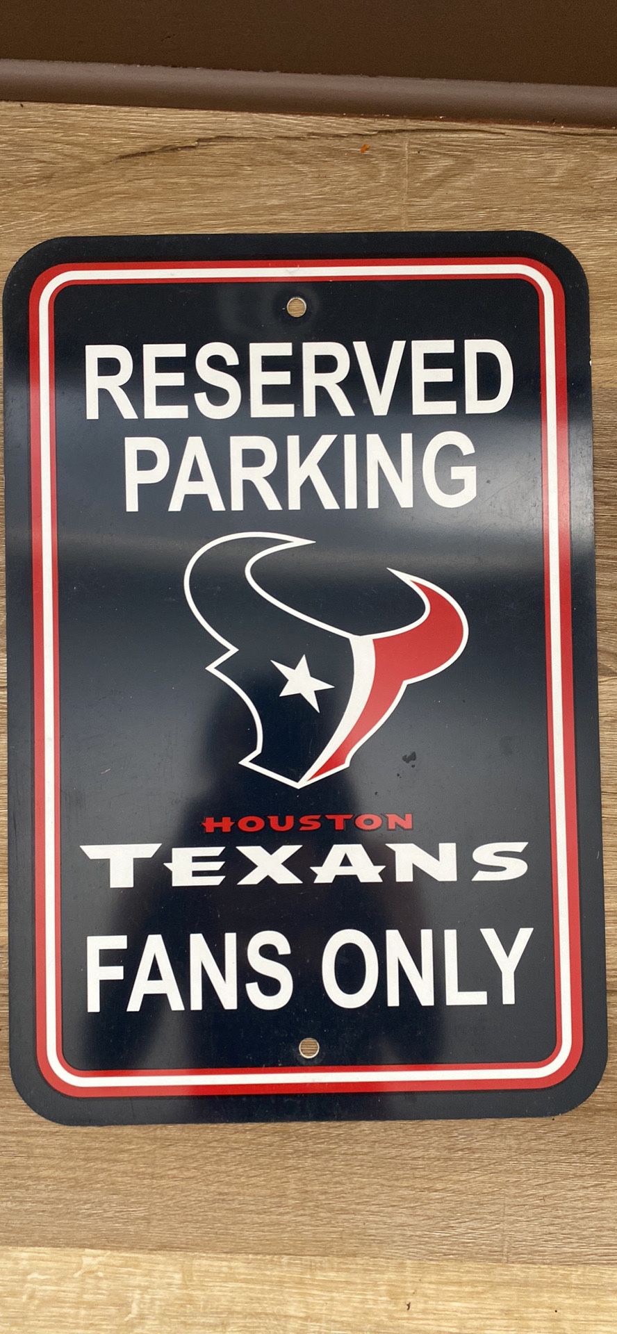 Houston Texans Parking Sign - New