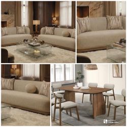 Bundle -7 pc dining set plus sofa &love seat