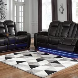 Party Time Leather Sofa And Love Seat