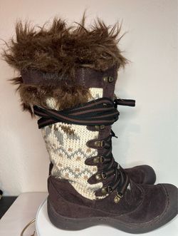 MUK LUKS Women's Mid-Calf Snow Boots Suede