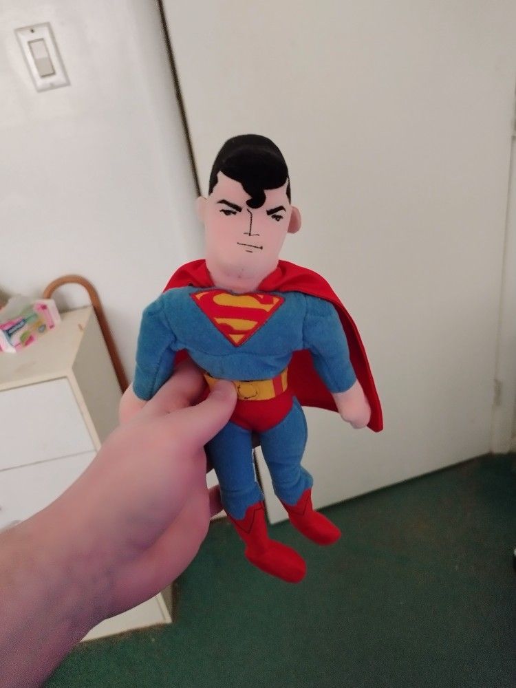 A Small Superman plush toy