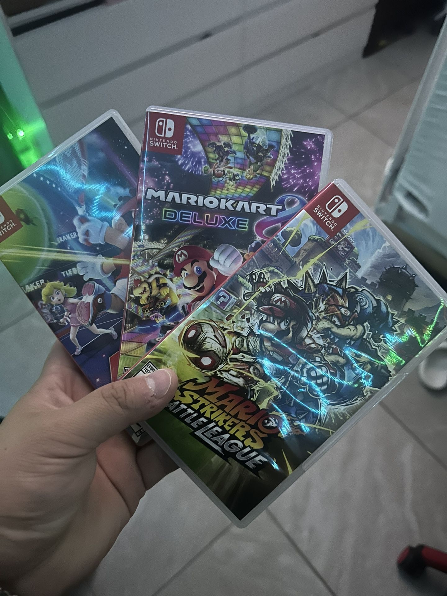 Mario Strikers, Mario Kart Deluxe And Mario Tennis
