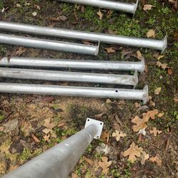 Post with a Concrete Base