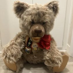Rare XL Steiff “Zotty” Replica 1953 Teddy Bear LE #114/1500 Mohair w/ Tags & Bell