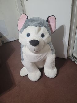 Giant Husky  stuffed animal