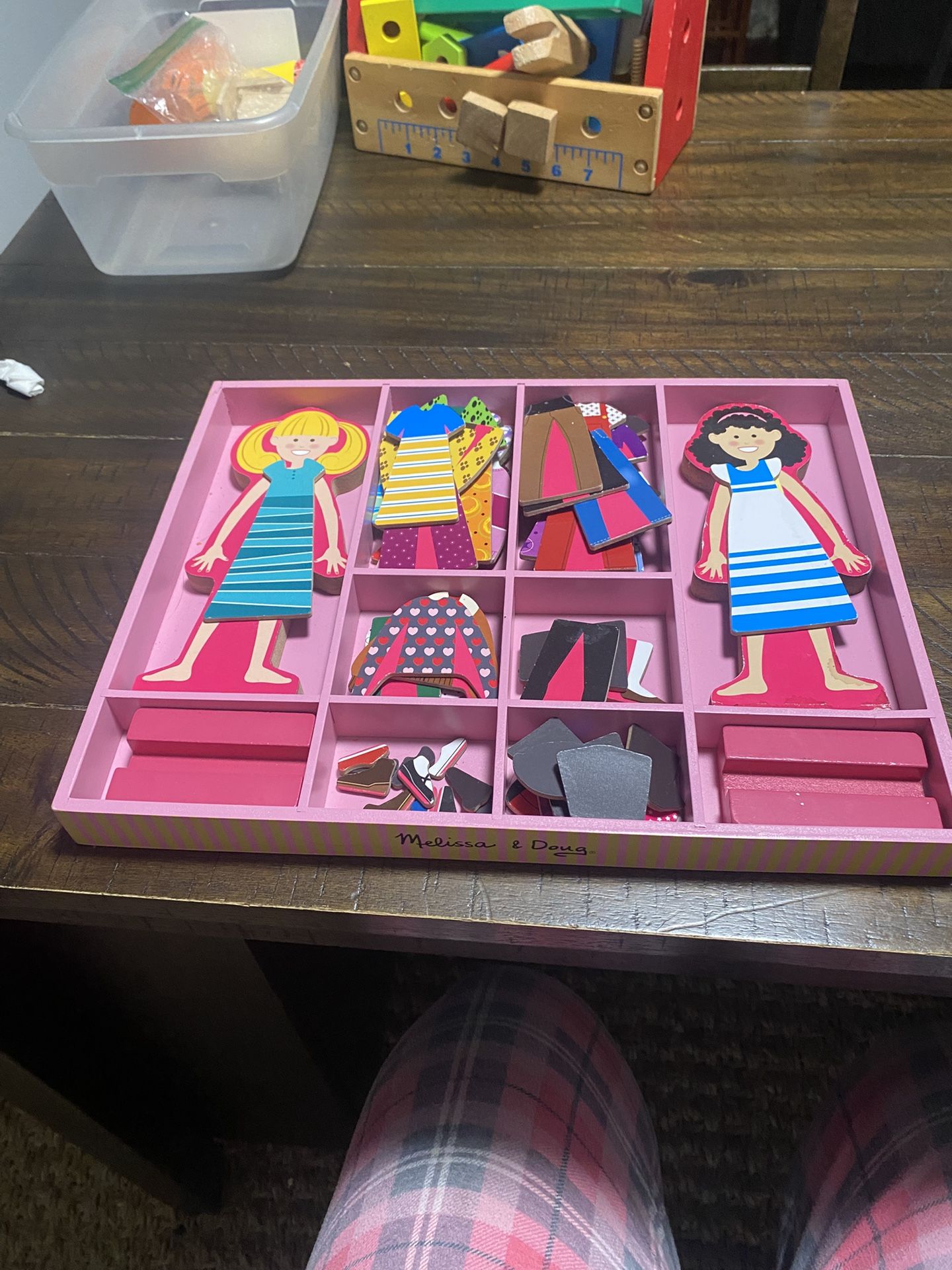Magnetic Dress Up Wooden Dolls