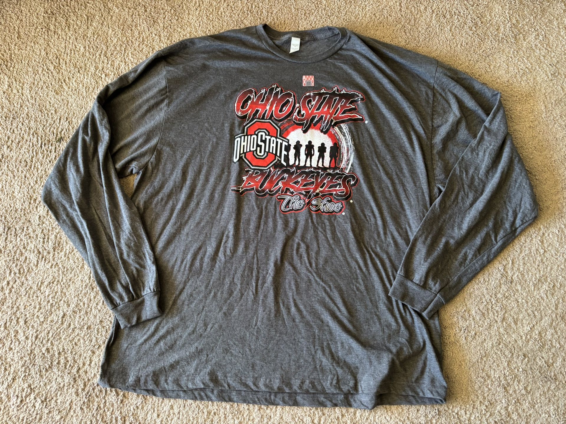 New Men’s 3X Ohio State Buckeyes Long Sleeve Graphic Shirt