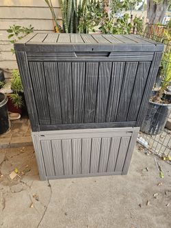 2x 45 Gallon Storage Deck Boxes