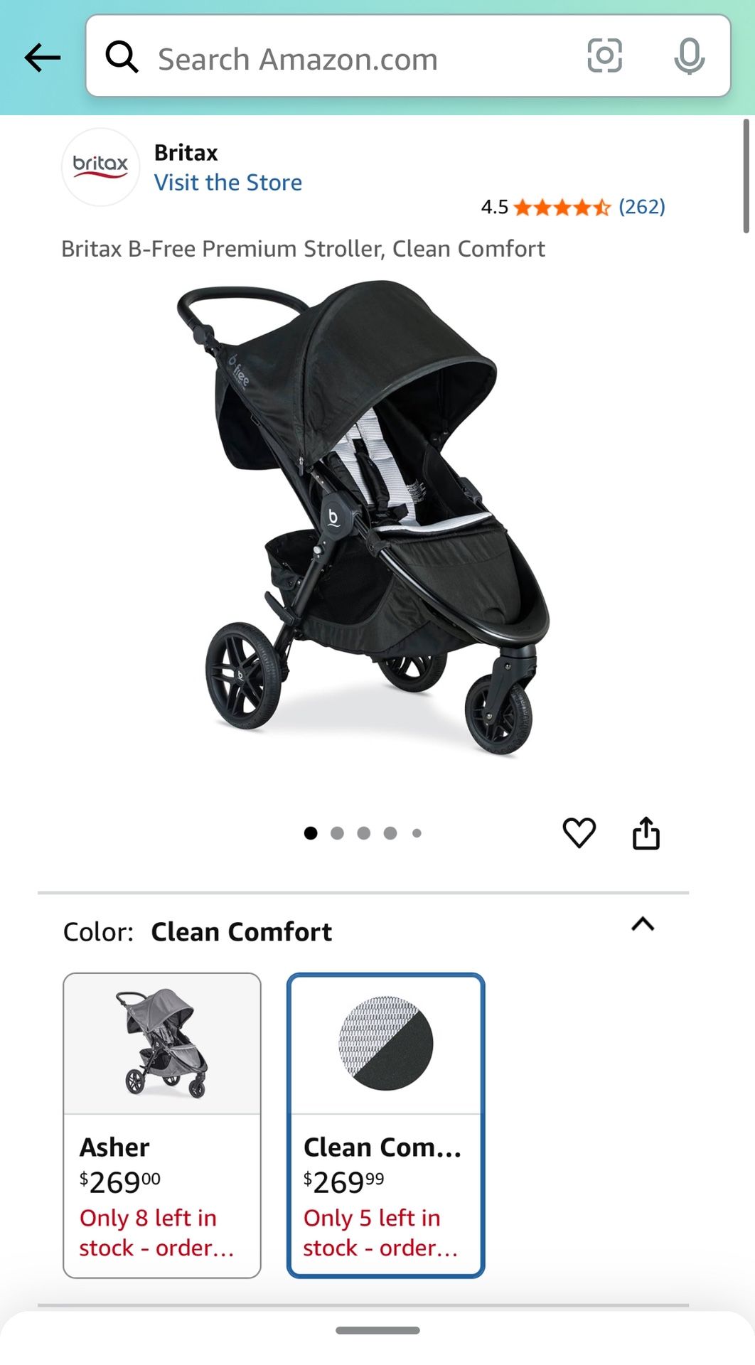 Britax B‑Free Stroller – Brand New, Unopened in Box