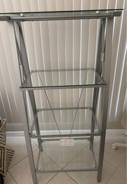 Glass Shelving Unit