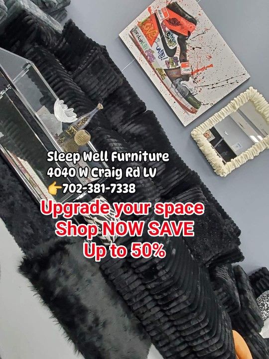 ✨️ 12ft Sectional Sofa 🌟 Furniture Queen Bedrooms, Dining Avail
