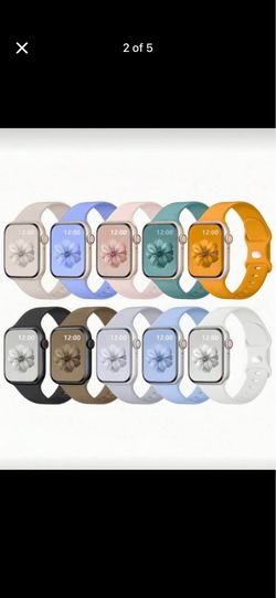 Brand New- 10 pcs Waterproof Watch Bands, Compatible With Apple Watch