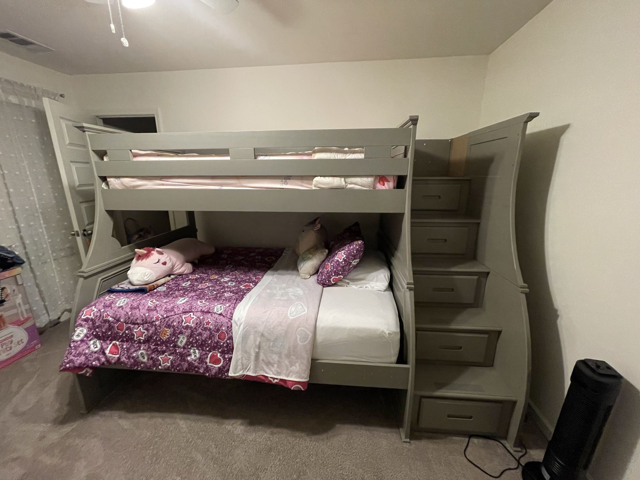 Full And Twin Bunk Bed….Mattress Not Included 