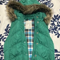 Kids Green Aeropostale Puffer Vest