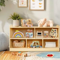 Montessori Shelf, Wooden Toy Storage