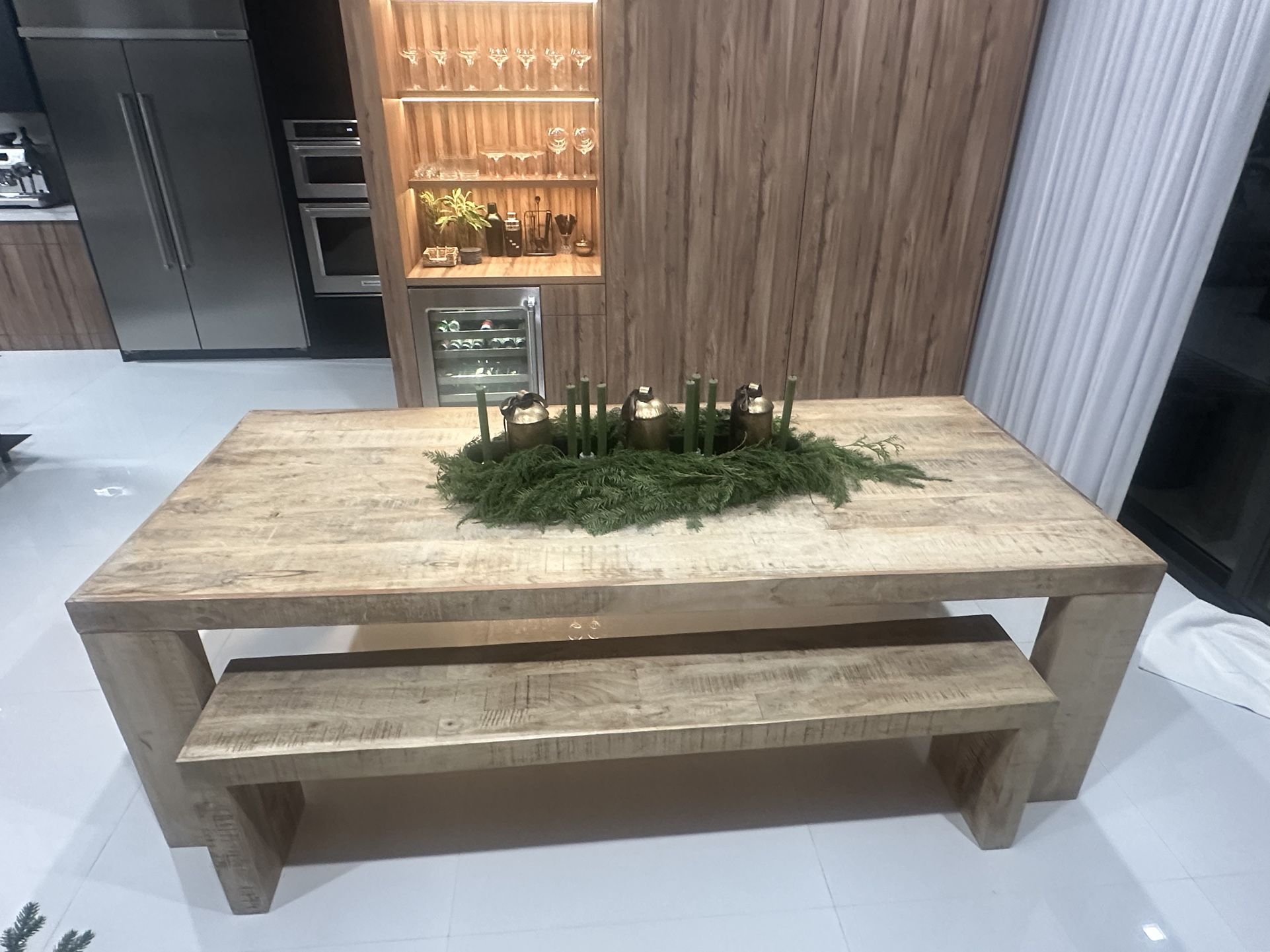 Dinning Table + Bench 