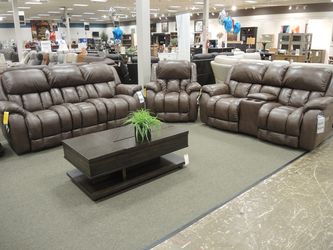 HomeStretch Drifter Zero G Triple Power Sofa - Brown | Couch | Living Room Couch