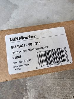 Chamberlain Liftmaster 041A5021-9G-315 Purple Button 315 Mhz ATS Garage Door Receiver Logic Board