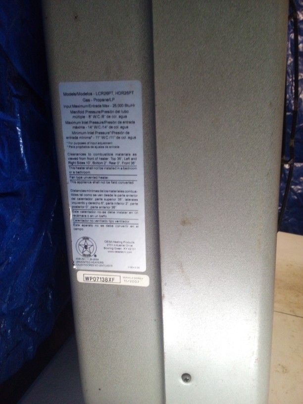 25,000 BTU Space Heater