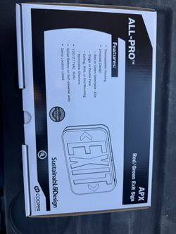 Exit Sign 120-277 V $10