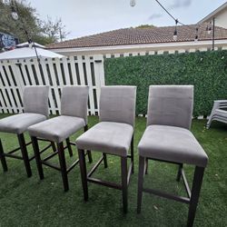 Set Of 4 Bar Chairs