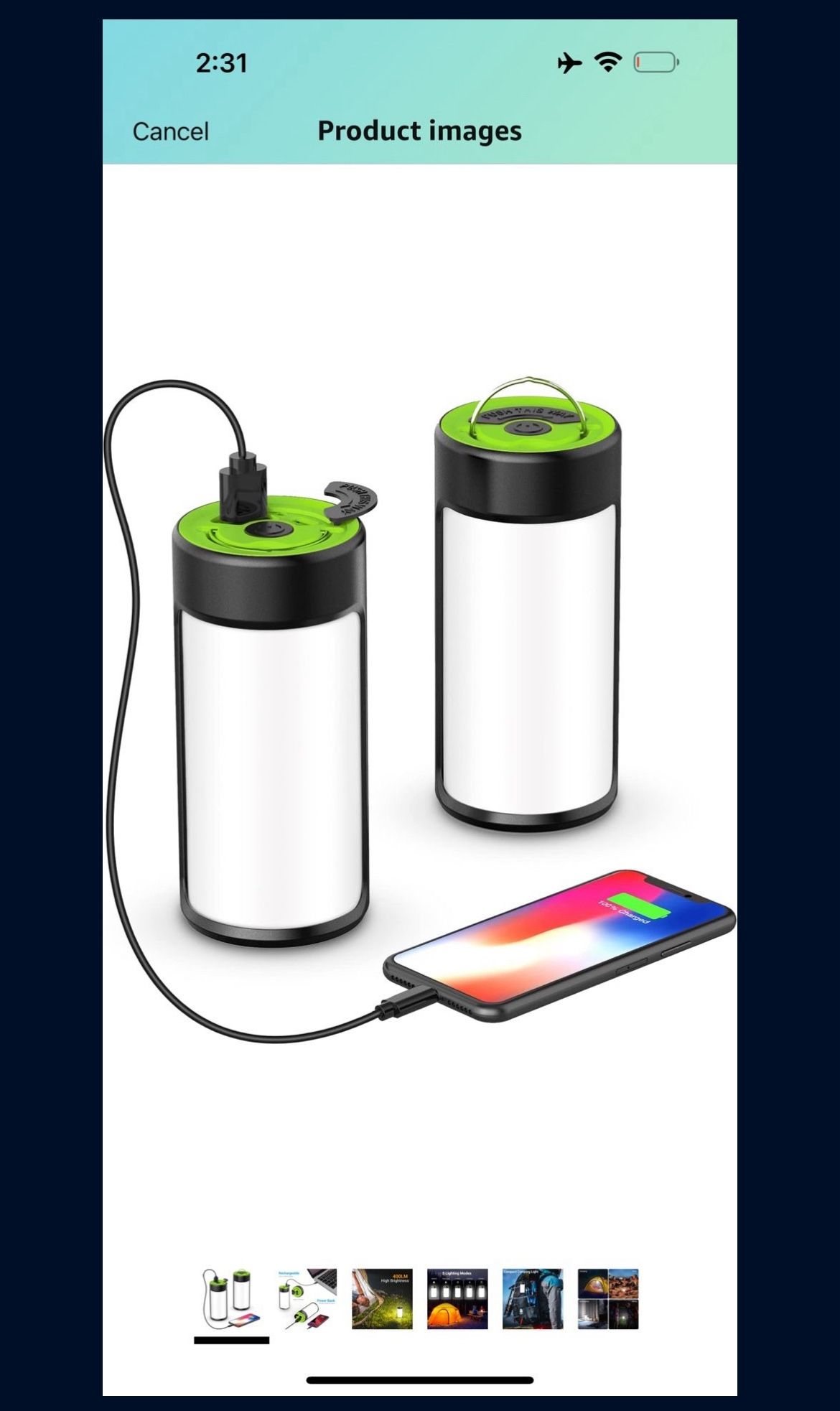 LED Camping Lantern-2pack