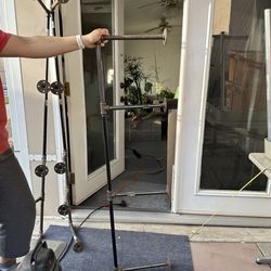 Curtain rods made of pipes