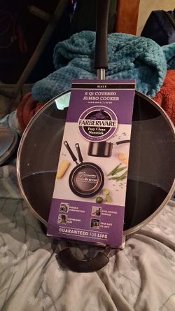 Farberware 6 Qt Covered Jumbo Cooker Black