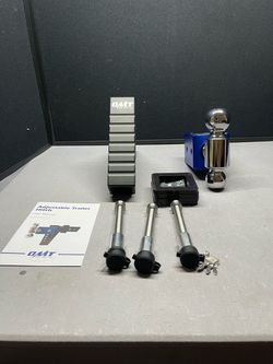 OMT Adjustable Trailer Hitch, 2 Inch Receiver, 12500 LBS Drop Hitch