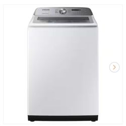 Samsung Washing Machine. 5 cu. ft. High-Efficiency Top Load Washer with Impeller and Active Water Jet in White, ENERGY STAR