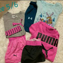 Girls Puma And Under Armour 