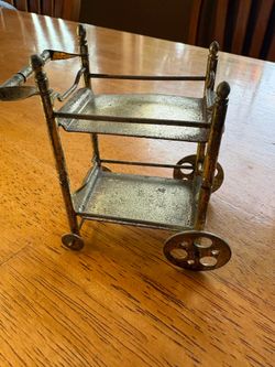 Vintage Doll House Beverage Cart