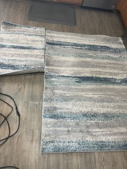 4 X 5 And A 2 X 3 Luxe Abstract Area Rugs