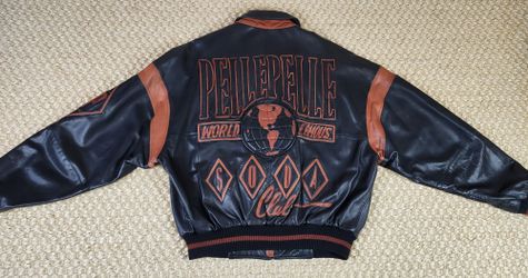 👑Pelle Pelle Marc Buchanan Soda Club Leather Jacket Sz42(L/Xl)