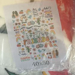 New Best Friends Throw Blanket. Cute Sayings!   Great Gift 