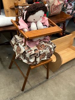 Vintage doll high chair