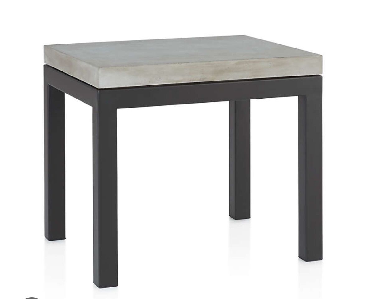 Crate and Barrel parson’s console and side table